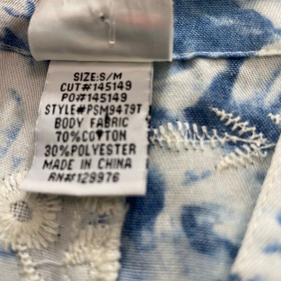 Mind Set XCVI Embroidered Crochet Tunic Top Women’s Size S/M Beach Resort Boho - Picture 4 of 8